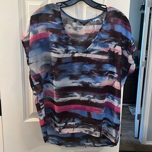 Guess sheer colorful shirt. Size Small. Buy 2 items or more and get $5 discount